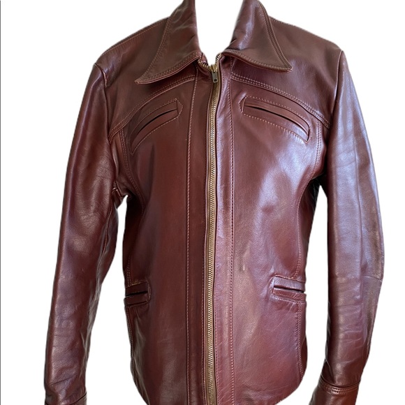 Walter Dyer thick vintage leather jacket